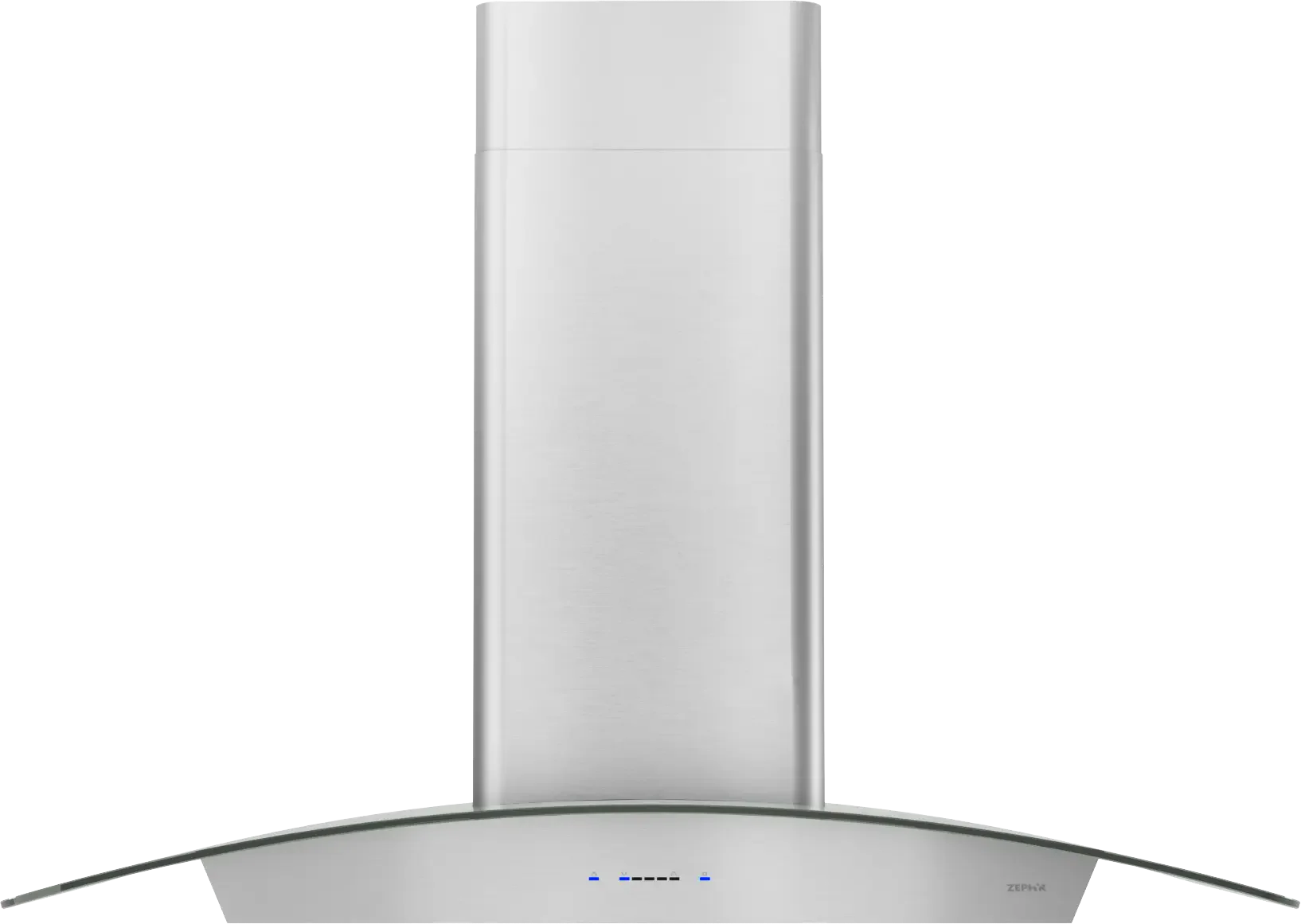 Zephyr Ravenna Wall, 36in, Stainless Steel+Clear Glass, LED (ZRV-M90CGC)