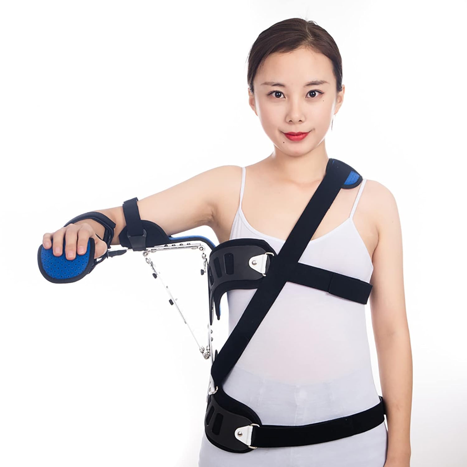 HAILM Shoulder Brace,Adjustable Shoulder Abduction Bracket Fixed Shoulder Orthosis Brace Shoulder Joint Humeral Fracture Dislocation Fixed Stent,Left