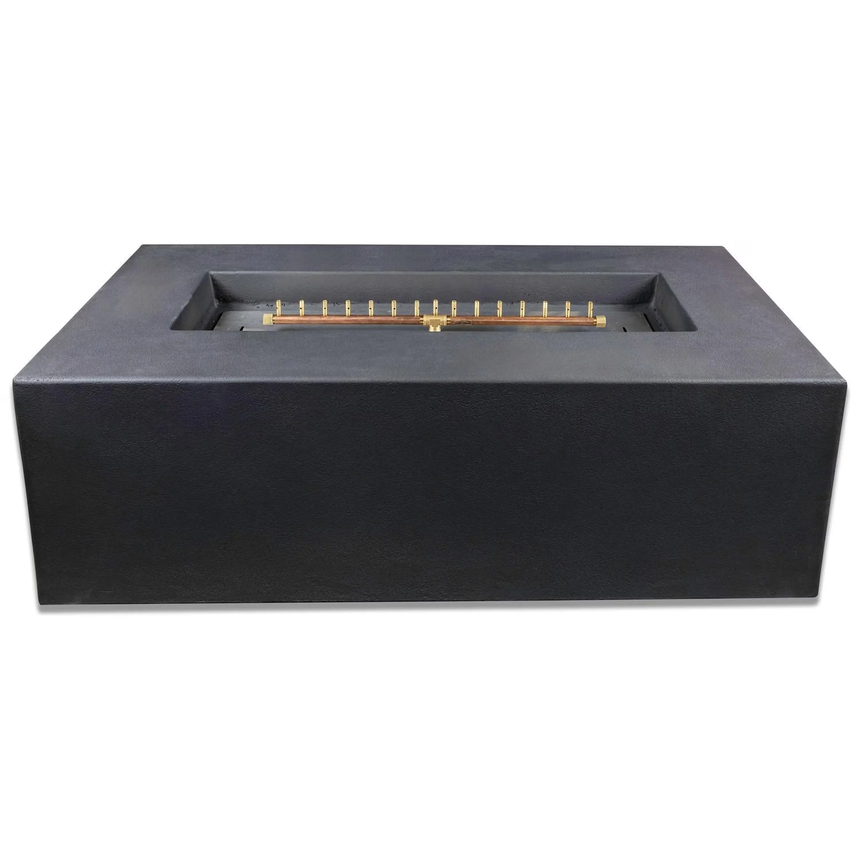 Blaze 60-Inch Rectangular Concrete Propane Fire Pit Table in Phantom (BLZ-60-FTABLE-LP)