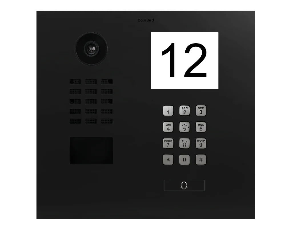 DoorBird D2101IKH IP Video Door Station, 1 Call Button in Graphite Black