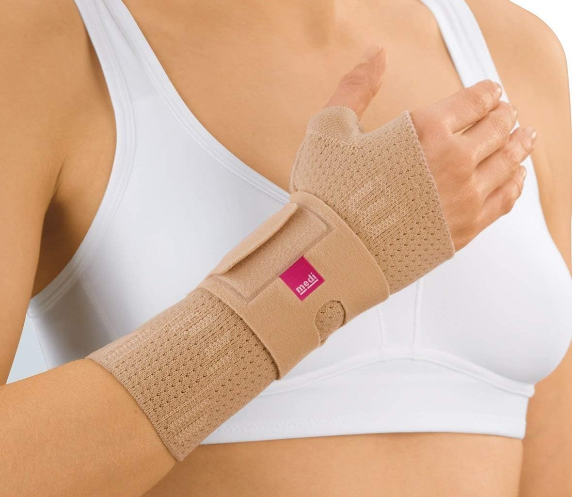 Medi Manumed Active Knit Wrist Support Right (Sand) Small