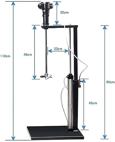 Power Mixers，5 Gallon / 20 Liter Automatic Pneumatic Paint Mixer - Perfect for Mixing Paint in Paint Factory - Easy to Use and Efficient Mixing Solution