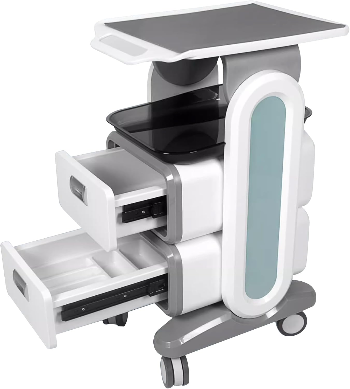 Medical Trolley Cart with Drawers and Wheels Professional Utility Cart for Home Bedroom Salon Lab Hospital Dental Office Clinic(L)