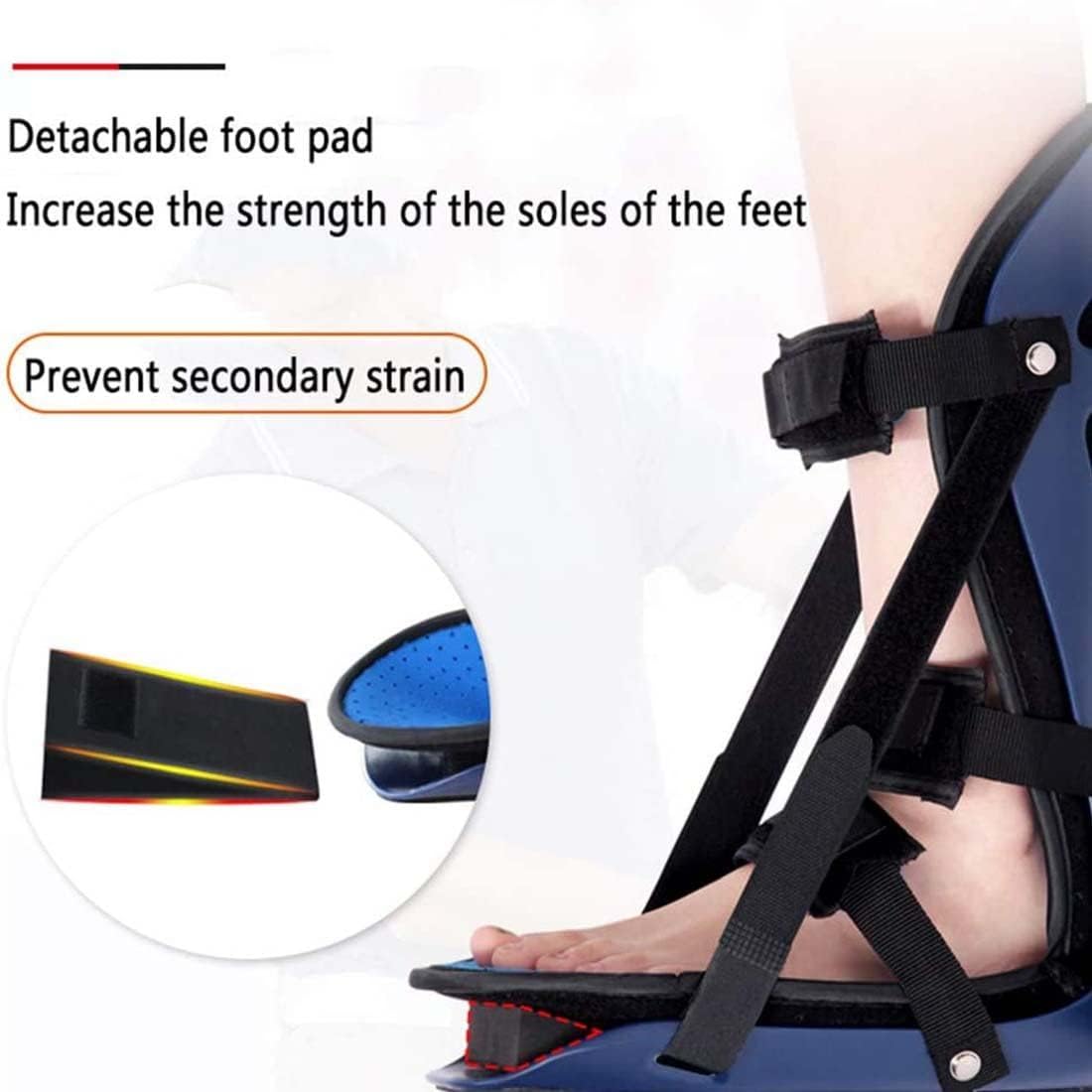 Sleeping Stretch Boot - Plantar Fasciitis Night Foot Splint Adjustable Achilles Tendonitis Brace Fits Right or Left Foot for Soreness Relief, Foot Pain and Stretching,M (M