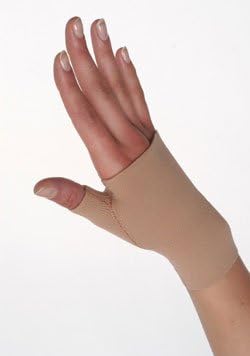 Helastic Gauntlet - Helastic Hand Portion with - Thumb Stub, Beige, Size 5, XLarge, Compression 20-