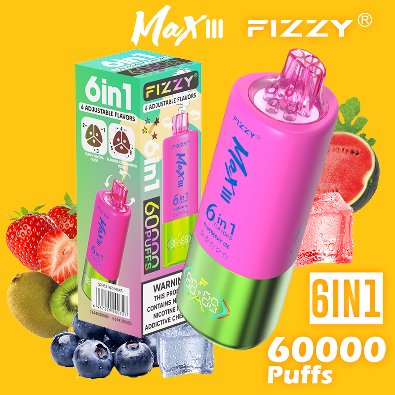 Fizzy 60K Disposable Vape 60ml 5% 6-in-1 Flavor System