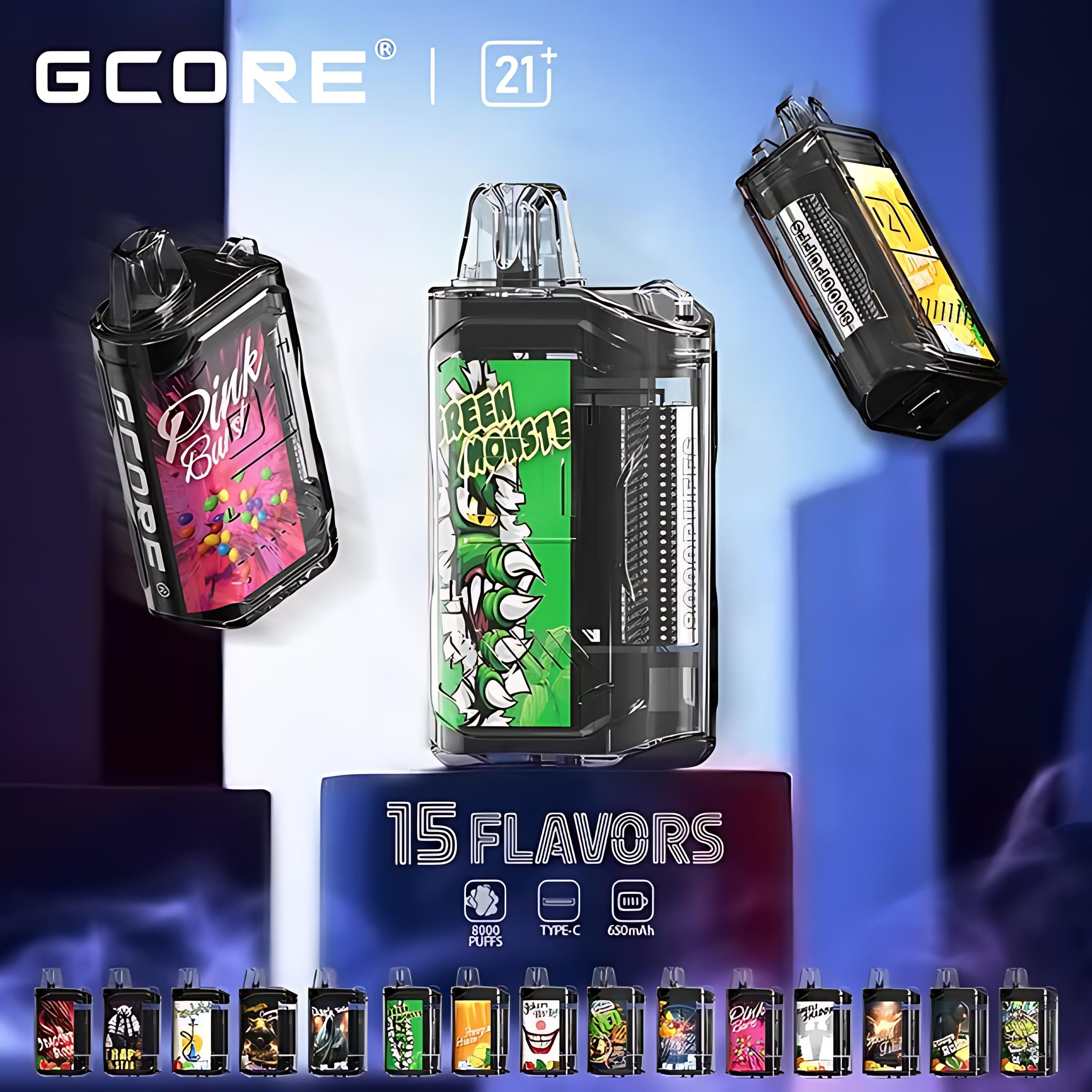[50pcs]Gcore 8000 Puffs 20ml