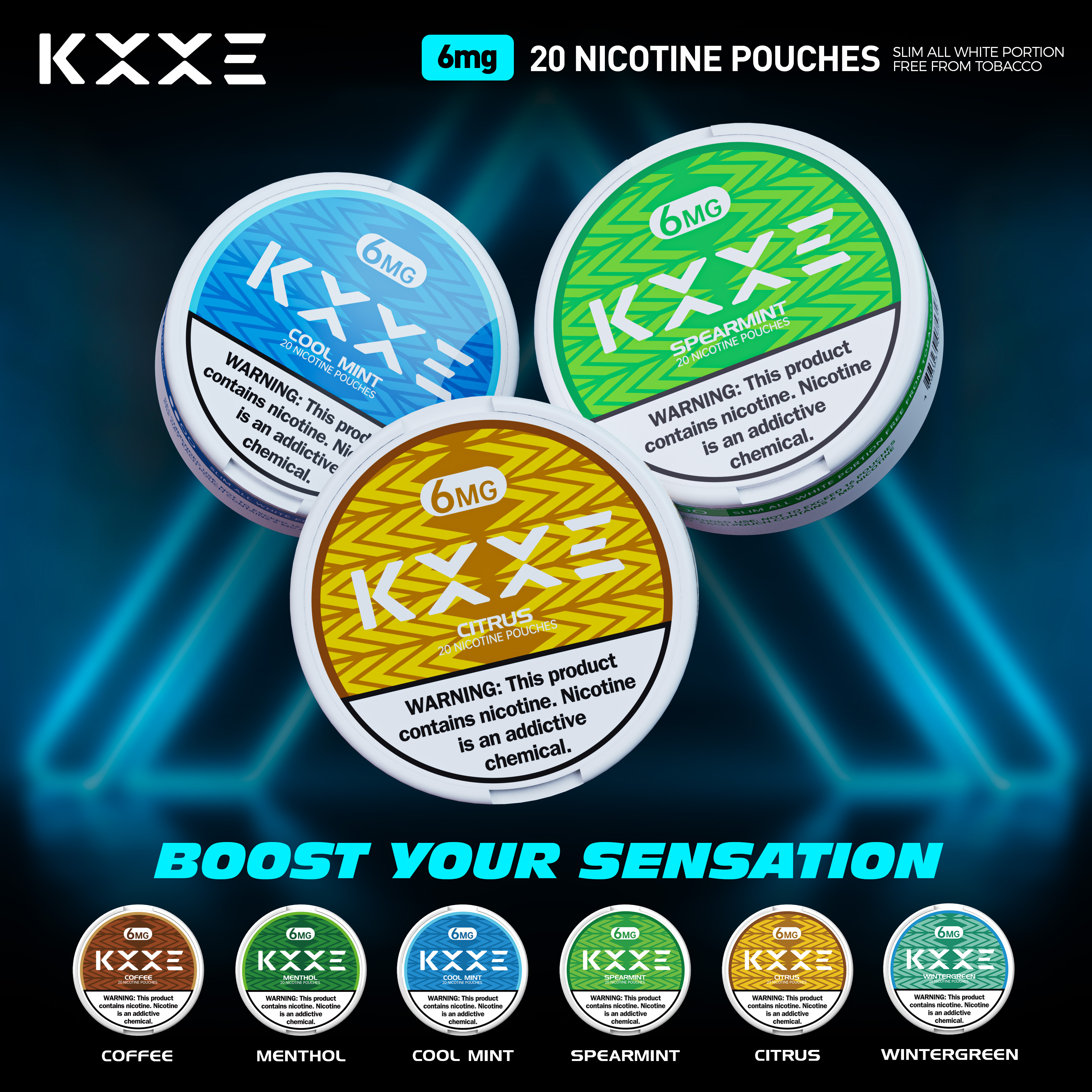 (5Pack) KXXE Nicotine Pouches (US Warehouse)