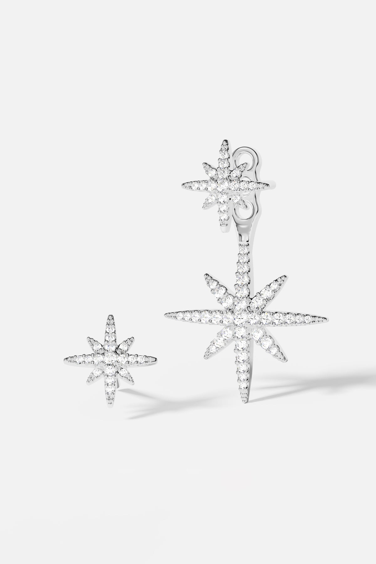 APM Monaco Orecchini Asimmetrici Sottolobo Météorites in Argento