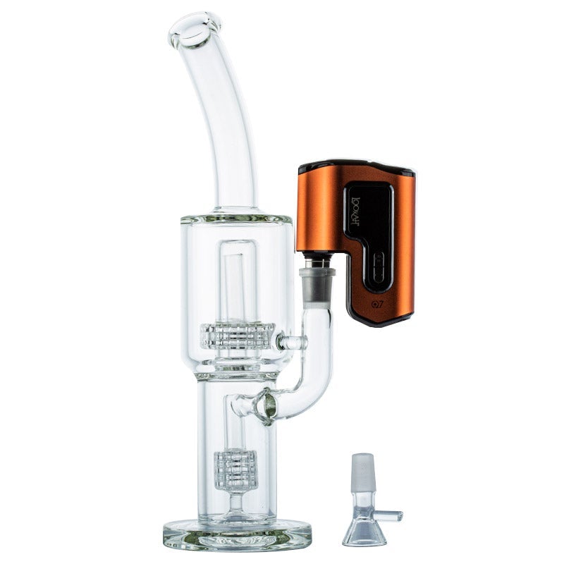 Double Matrix Perc Bong w/ Lookah Q7 Electric Dab Nail Set