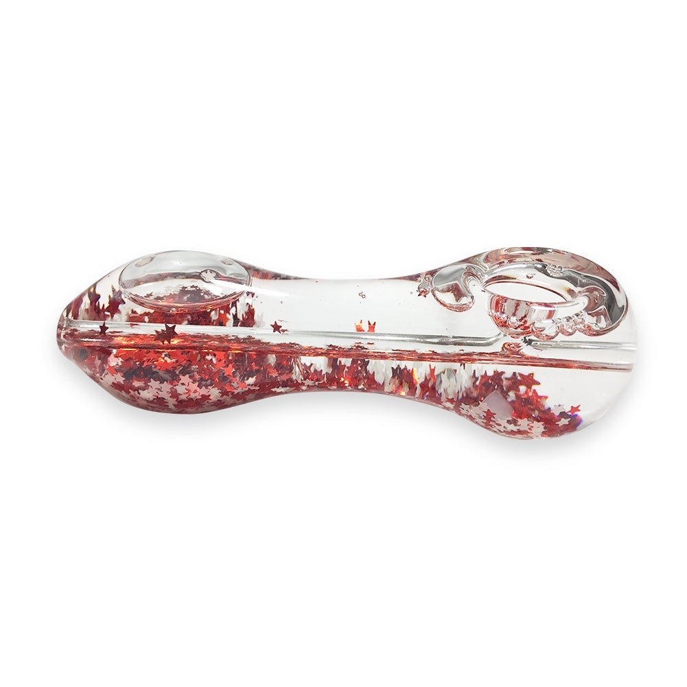 Sparkly Glitter Glass Pipe (Random Color)