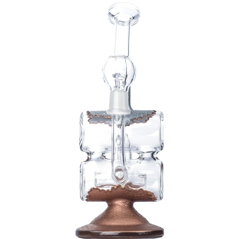 9 Double Chamber Recycler Dab Rig