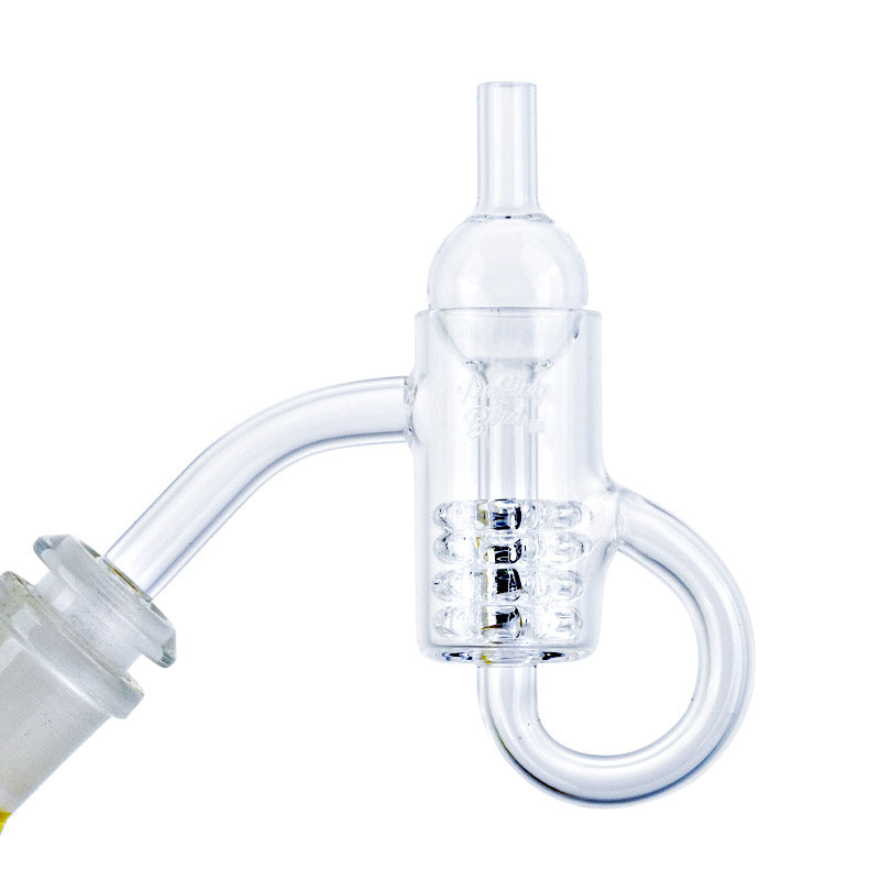Diamond Knot Loop Recycler Quartz Banger