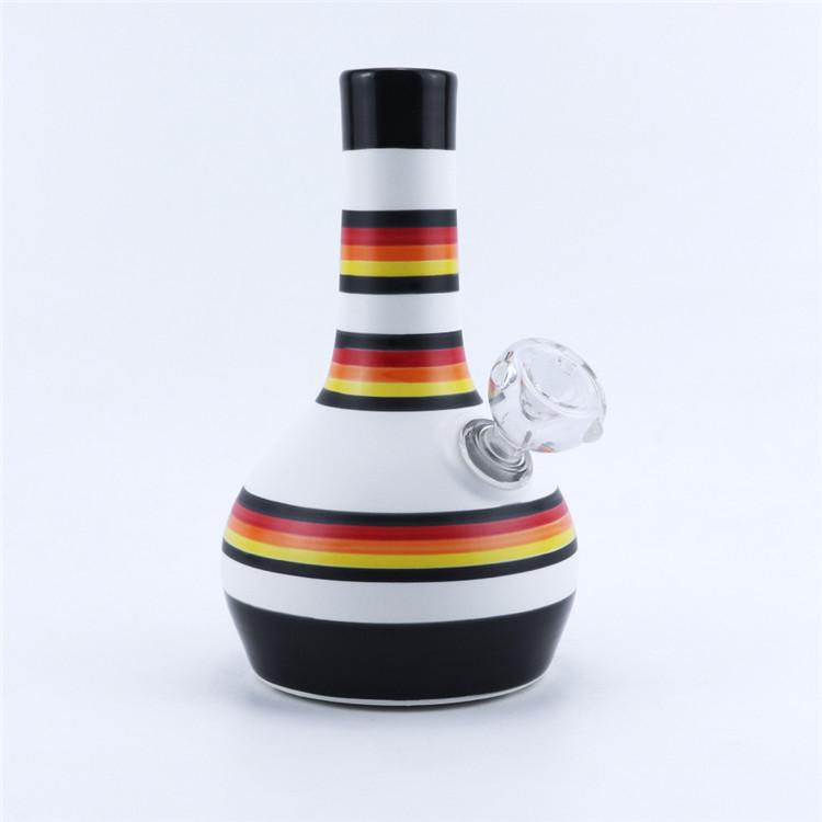 Ceramic Rainbow Beaker Bong