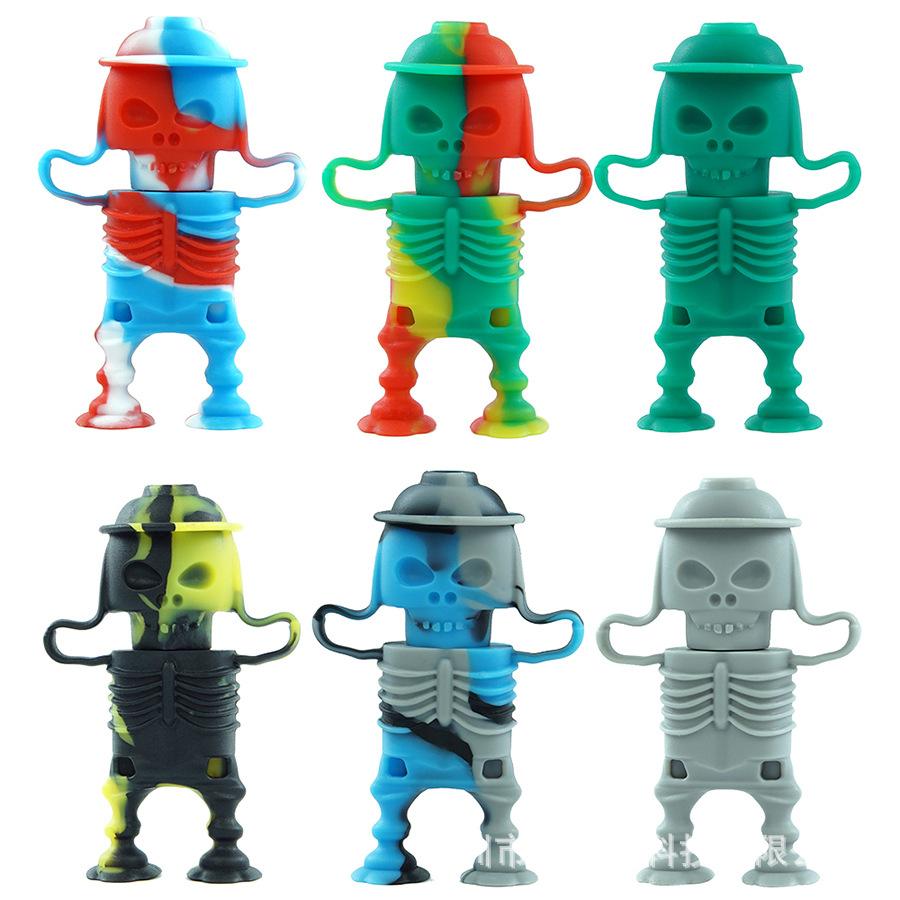 3 Zombie Silicone Smoking Pipe