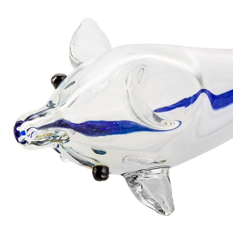 Dolphin Glass Spoon Pipe