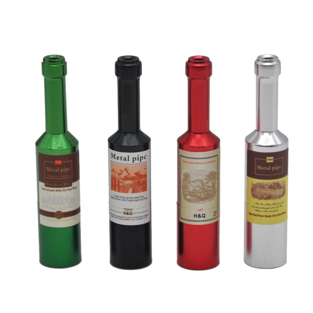 Wine Bottle Novelty Weed Pipe