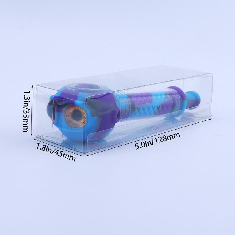 Fish-Shaped Silicone Smoking Pipe with Columnar Spiral Filtration - PuffingBird AU