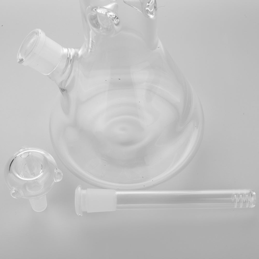 18 Extra Thick Clear Glass Beaker Bong