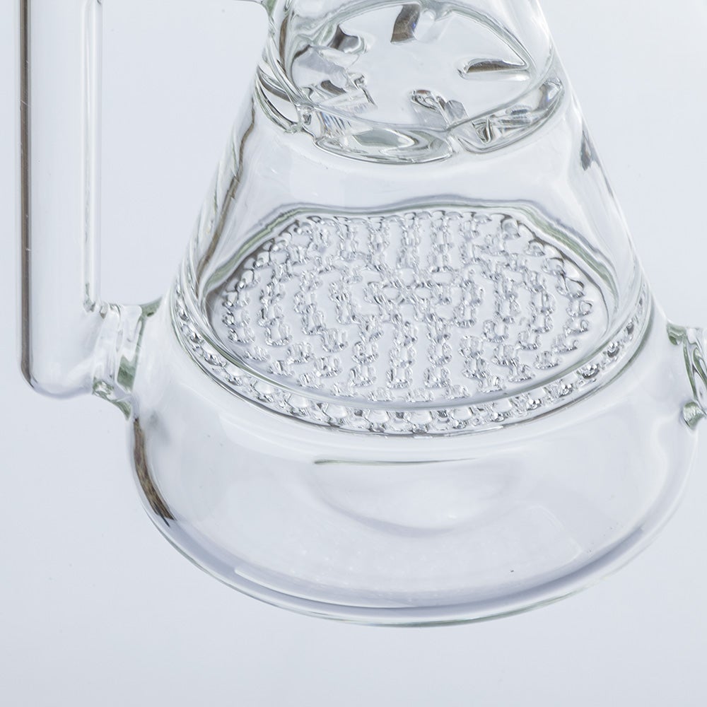 Pyramid Multi-Perc Recycler Glass Bong