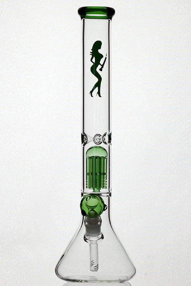 18 volcano 6 arms glass water bong