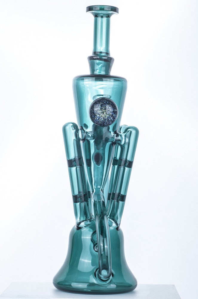 11 Recycler Glass Bong