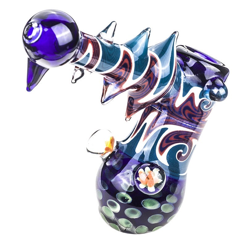 Swirl Glass Hammer Bubbler