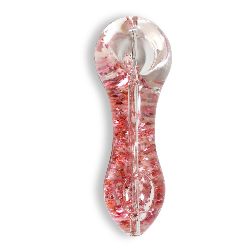 Sparkly Glitter Glass Pipe (Random Color)