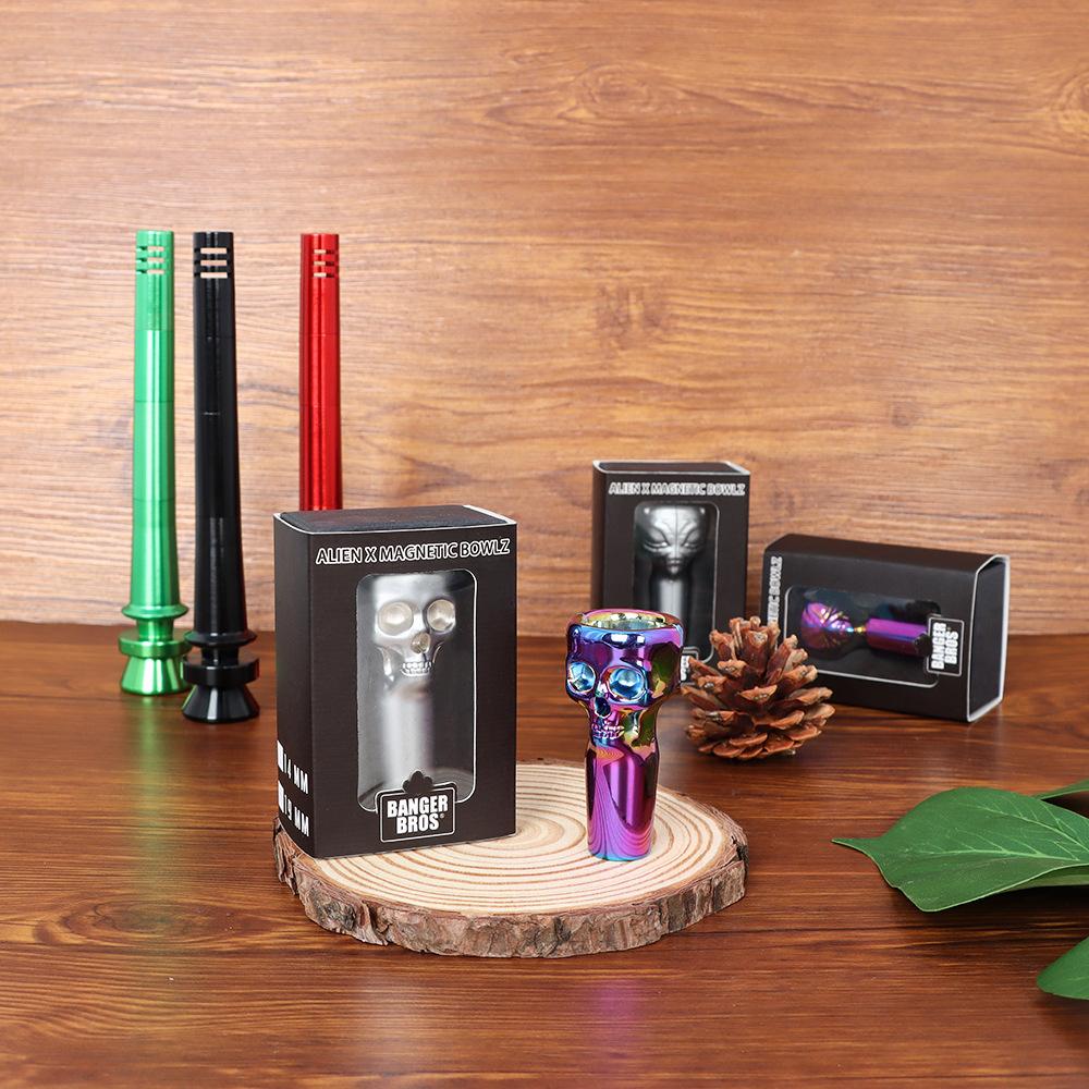 Banger Bros Alien X 19mm Male Metal Skull Bong Bowl