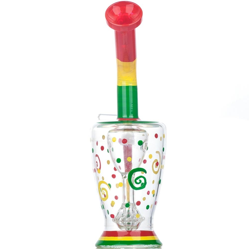 8 Rasta UFO Perc Glass Bong