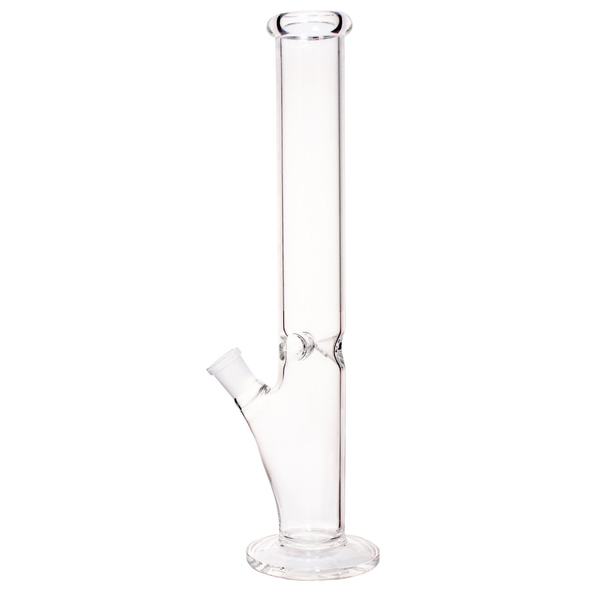 14 Thick Glass Straight Tube Bong w/ Ice Catcher