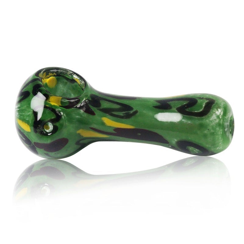 Handmade Strips Glass Pipe (Random Color)
