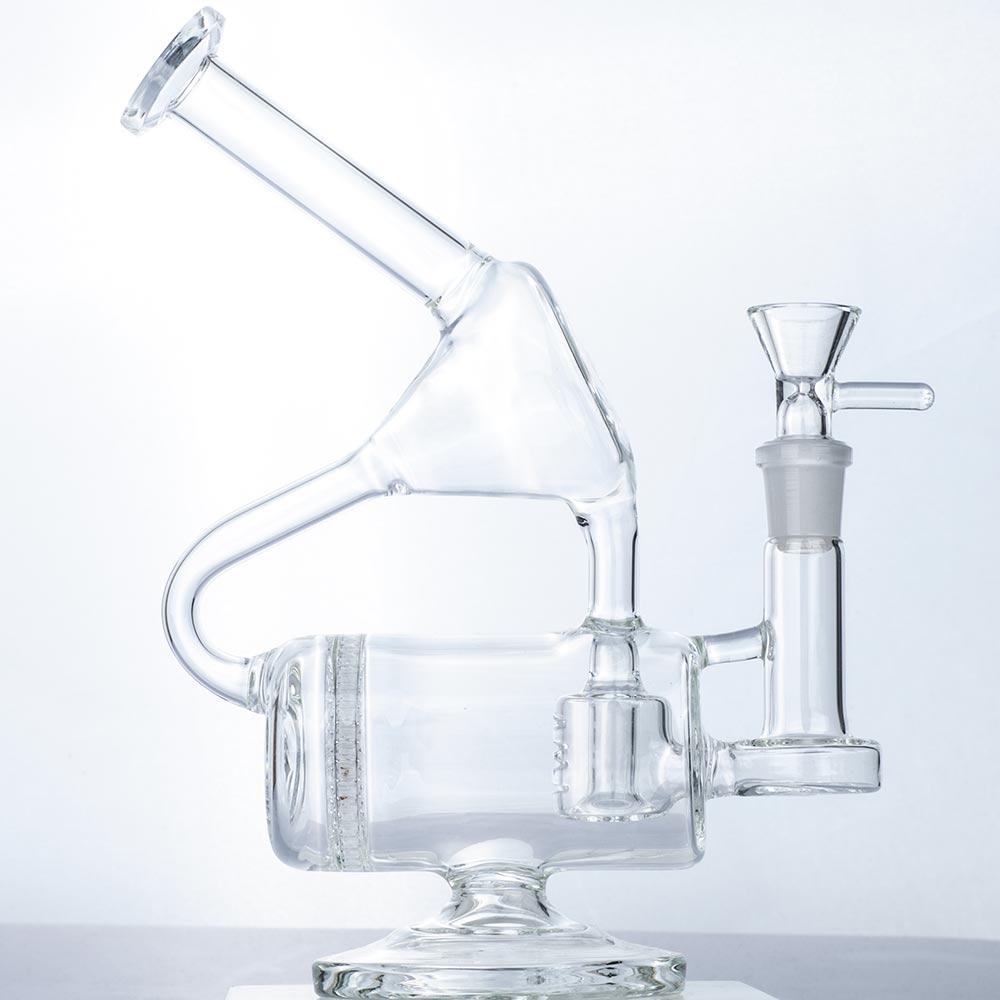 9 Multi Perc Dab Rig w/ Fumed Purple Spoon Pipe Set