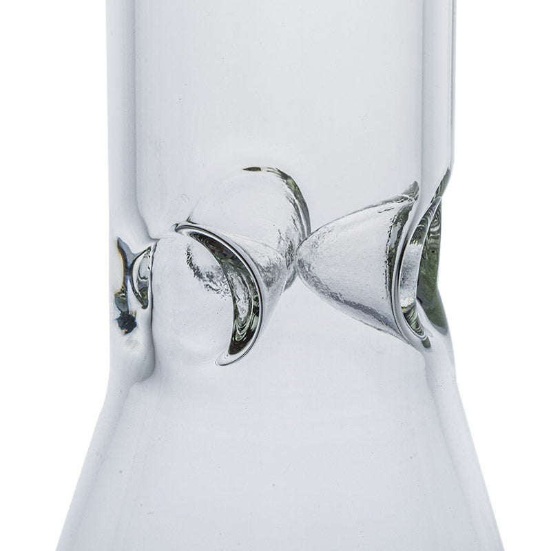 11.4″ Clear Beaker Bong With Slitted Downstem