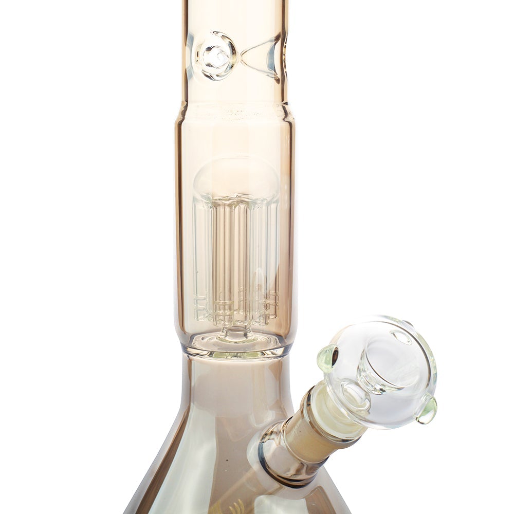 16 Smokey Grey Tree Perc Beaker Bong