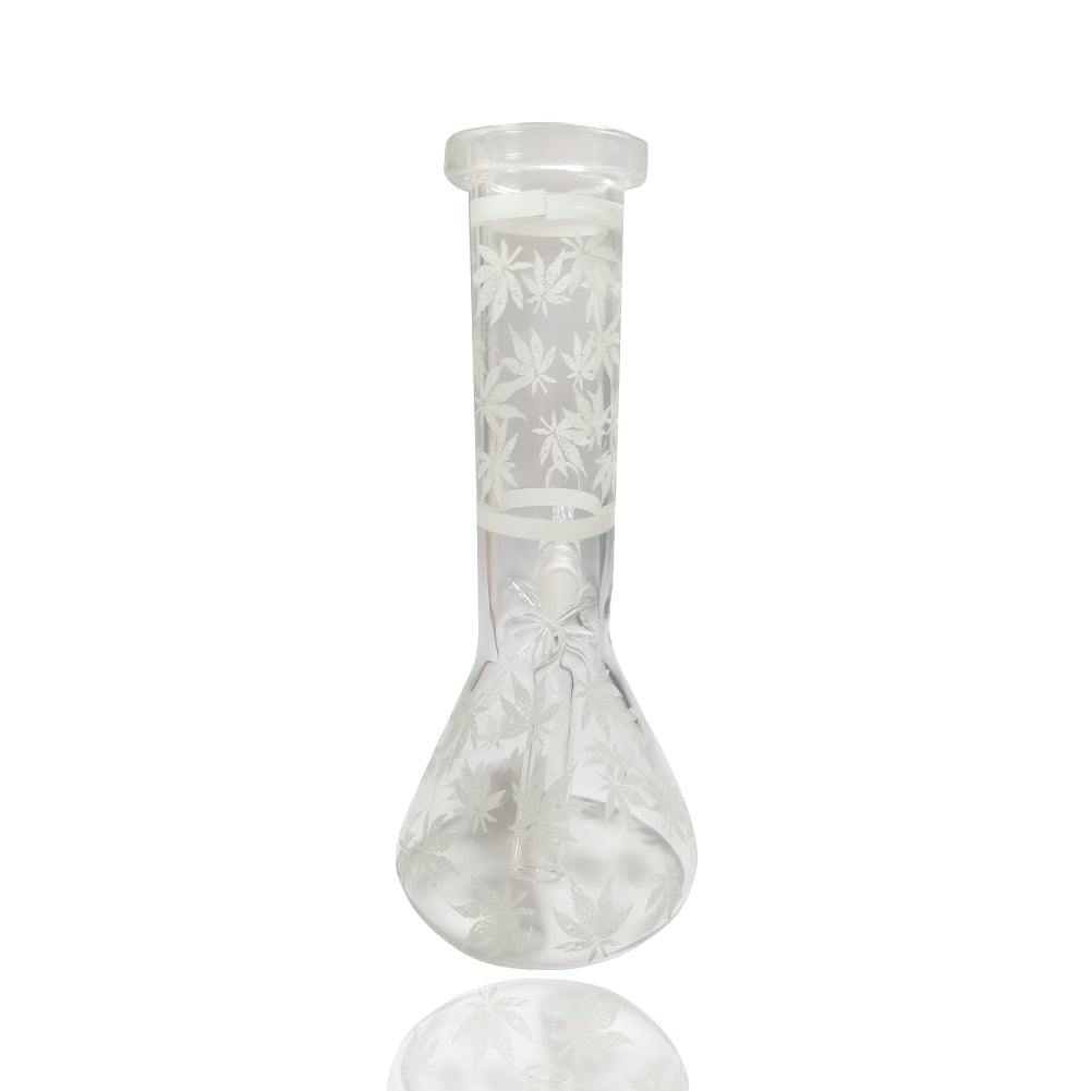 8 Glow-In-The-Dark Leaf Beaker Bong