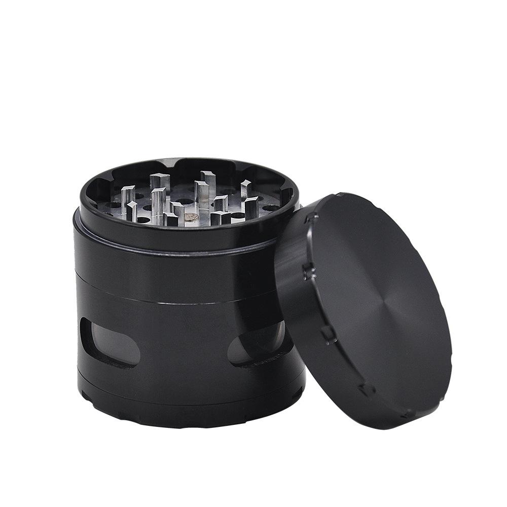 Herb Grinder W/ 3 Transparent Windows 4 Layer 63 mm
