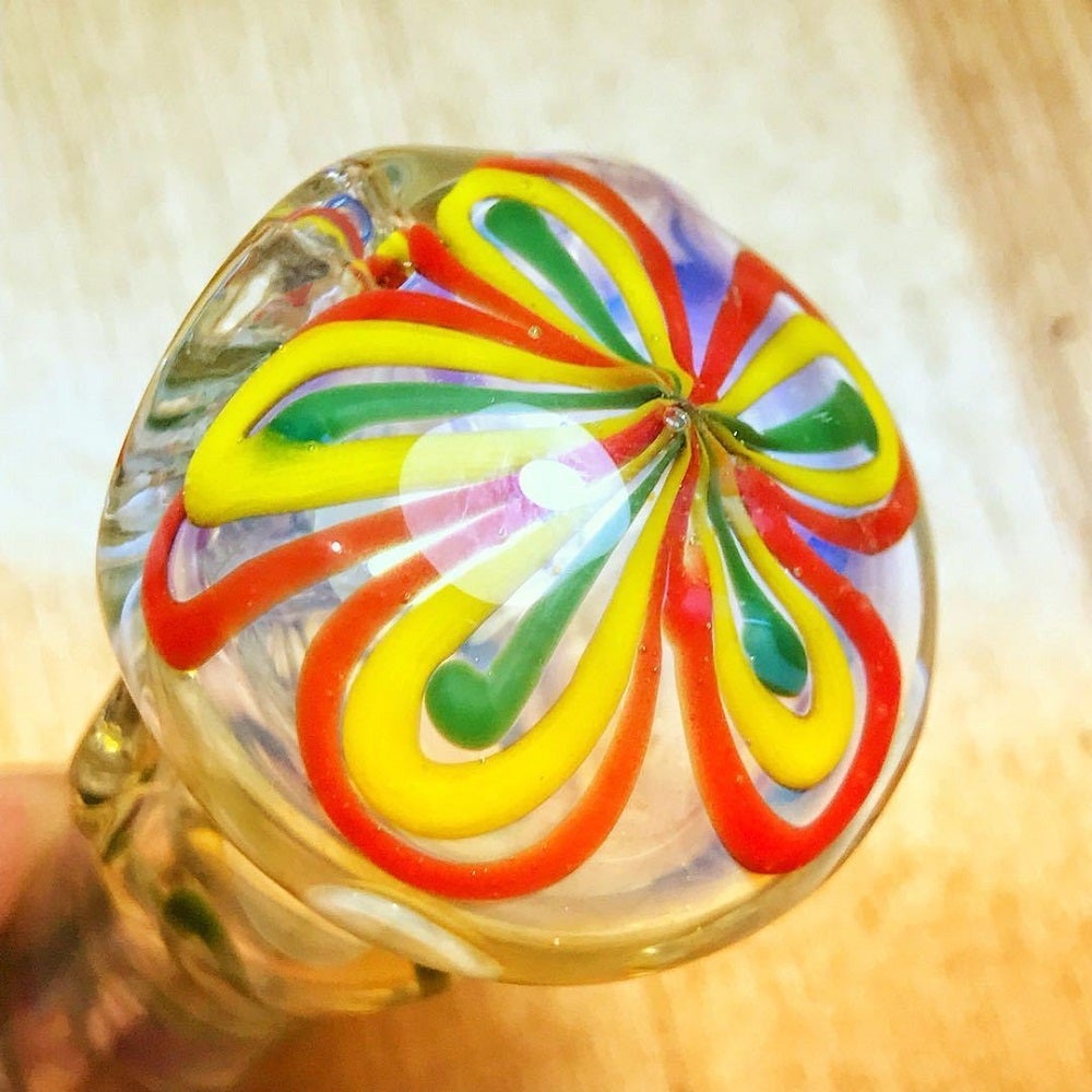 Double Fun Double Bowls Glass Spoon Pipe