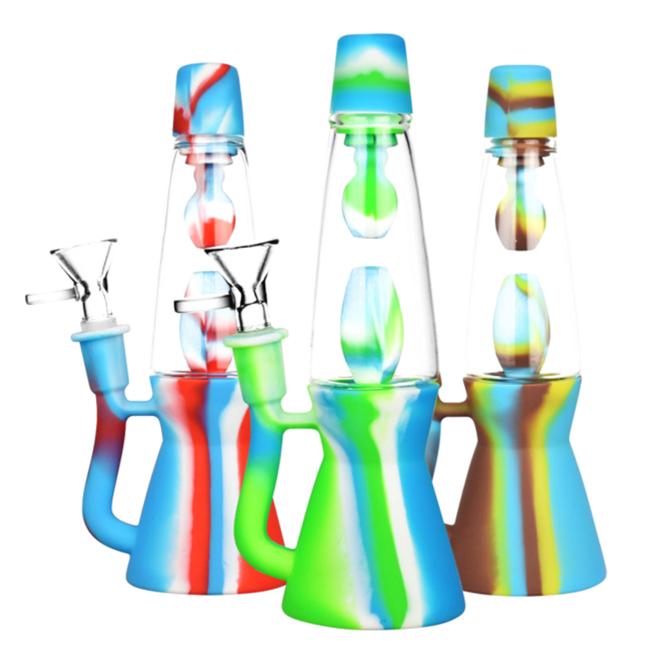 Lava Lamp Silicone Water Pipe