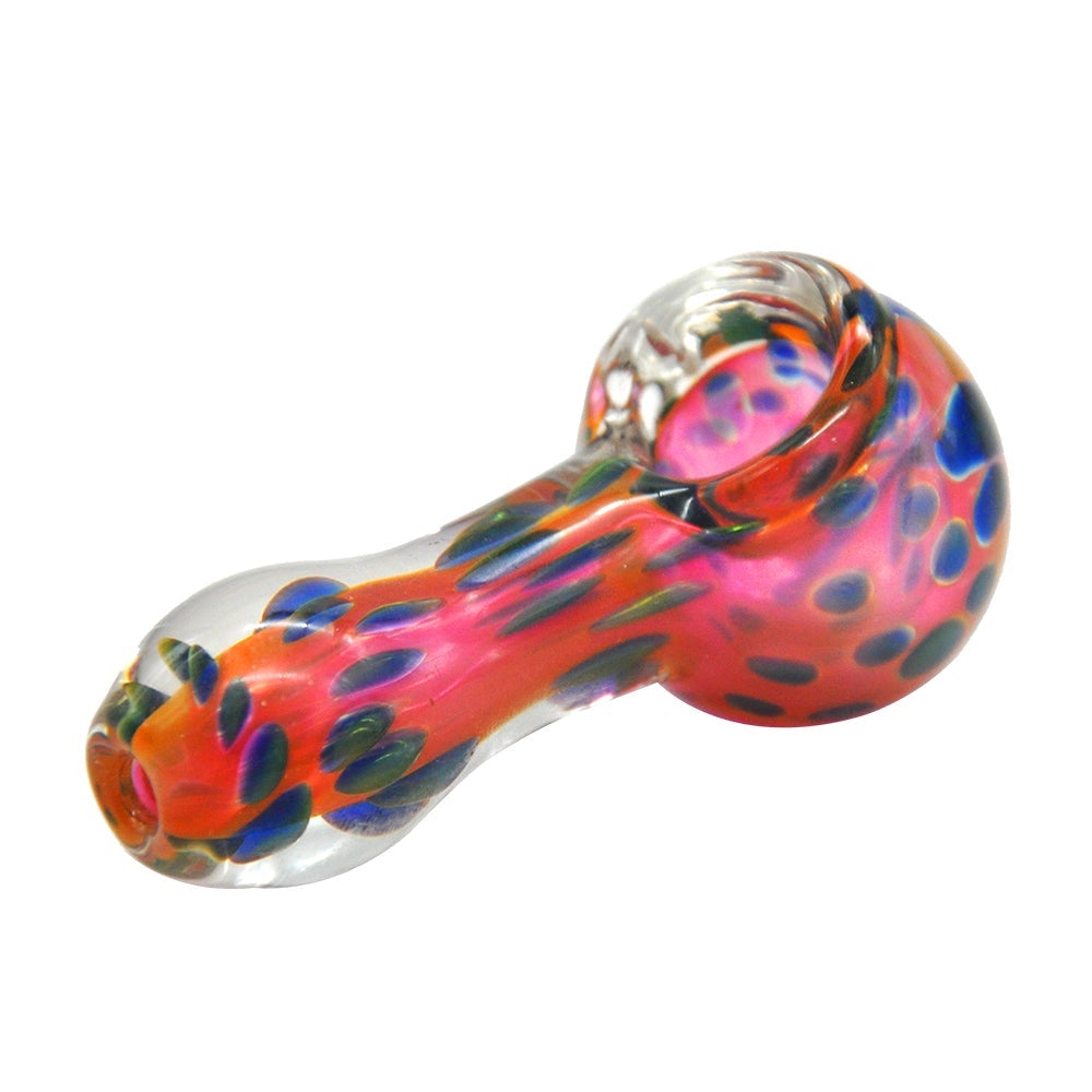 Polka Dot Glass Spoon Pipe