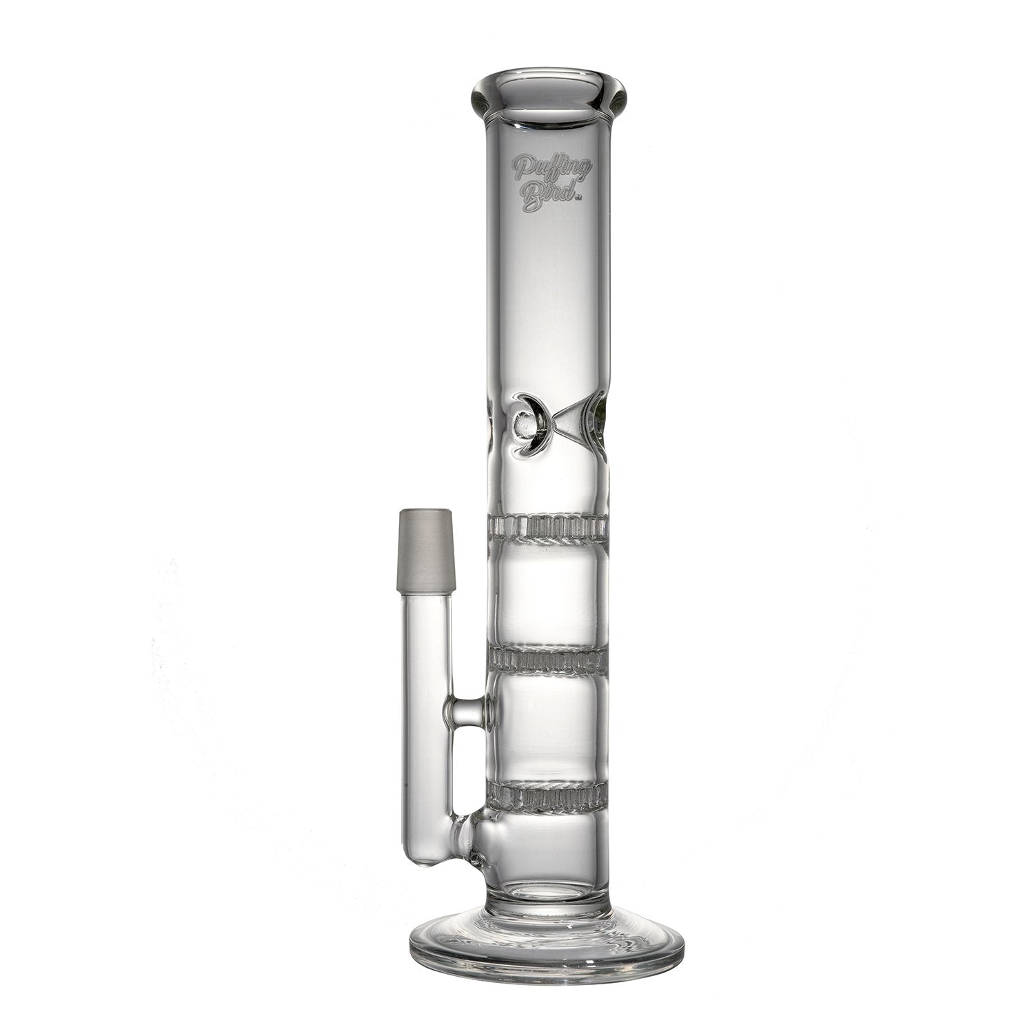 10 Straight Tube Honeycomb Perc Bong