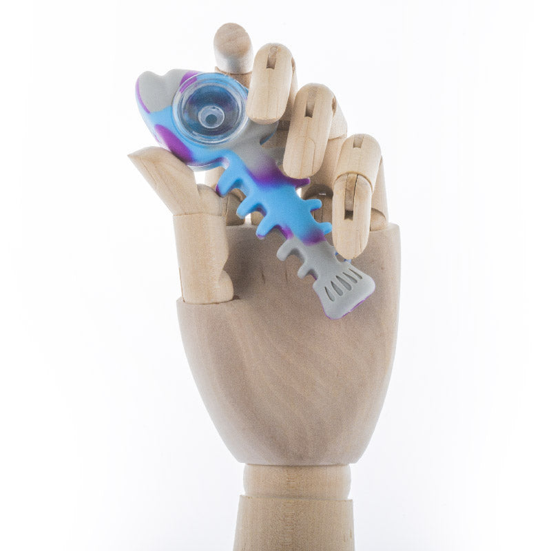 Silicone Fish Bone Pipe (Random Color)