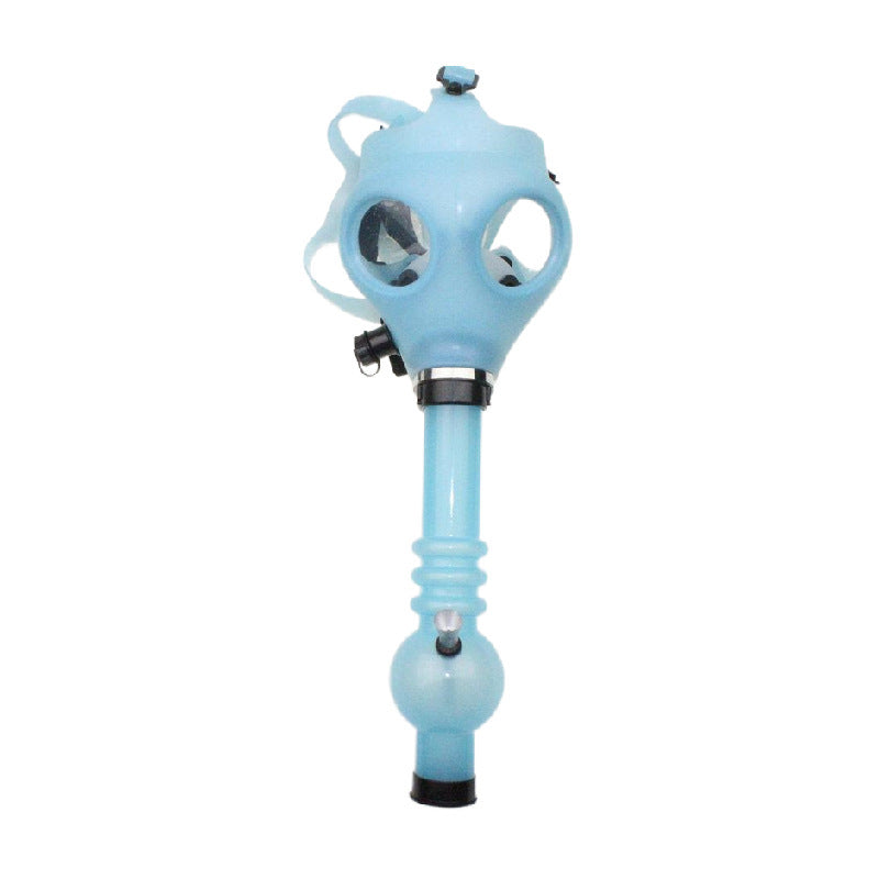 Glow-In-The-Dark Camouflage Silicone Gas Mask Bong