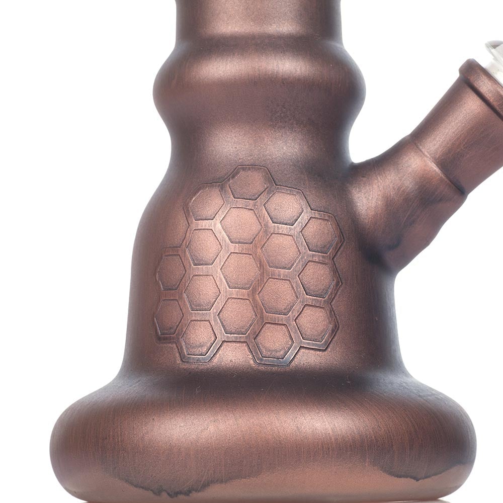 12 Bee Hive Beaker Glass Bong