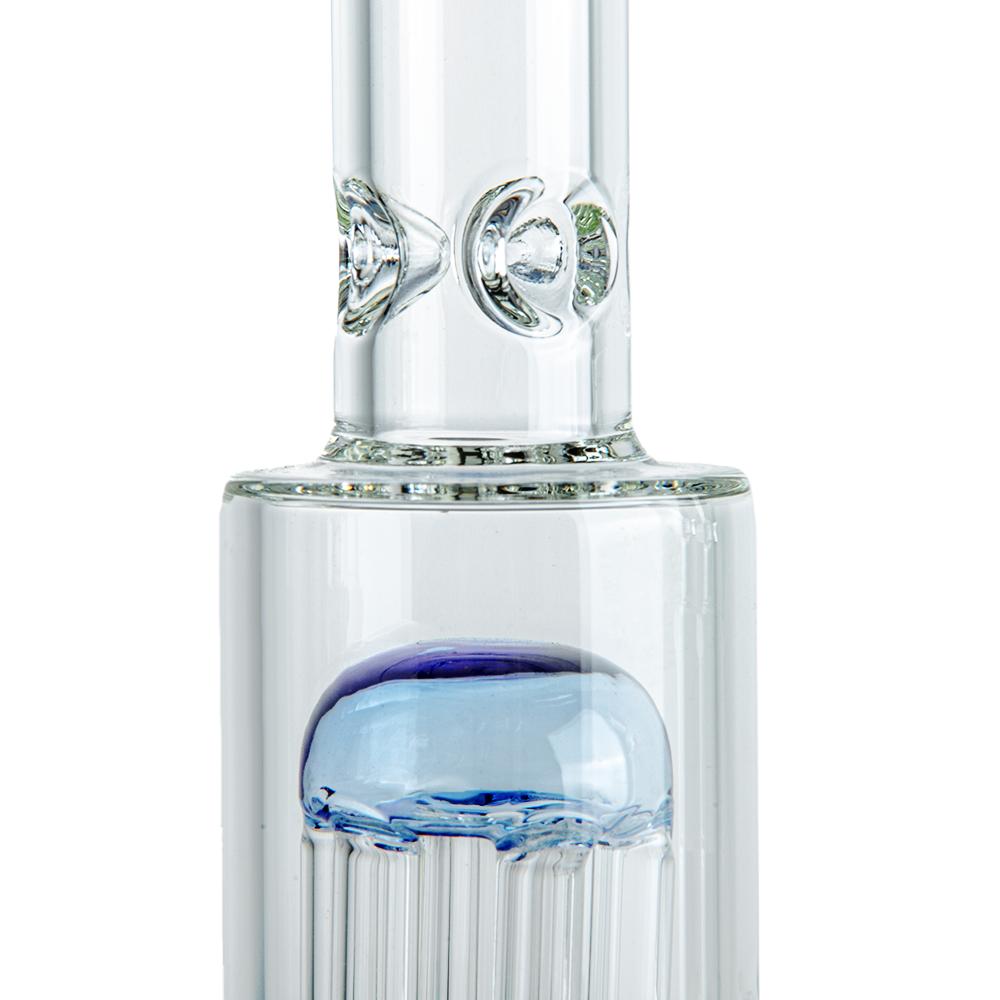 9.8 Triple Perc Bong with Thick Glass and Enhanced Mouthpiece