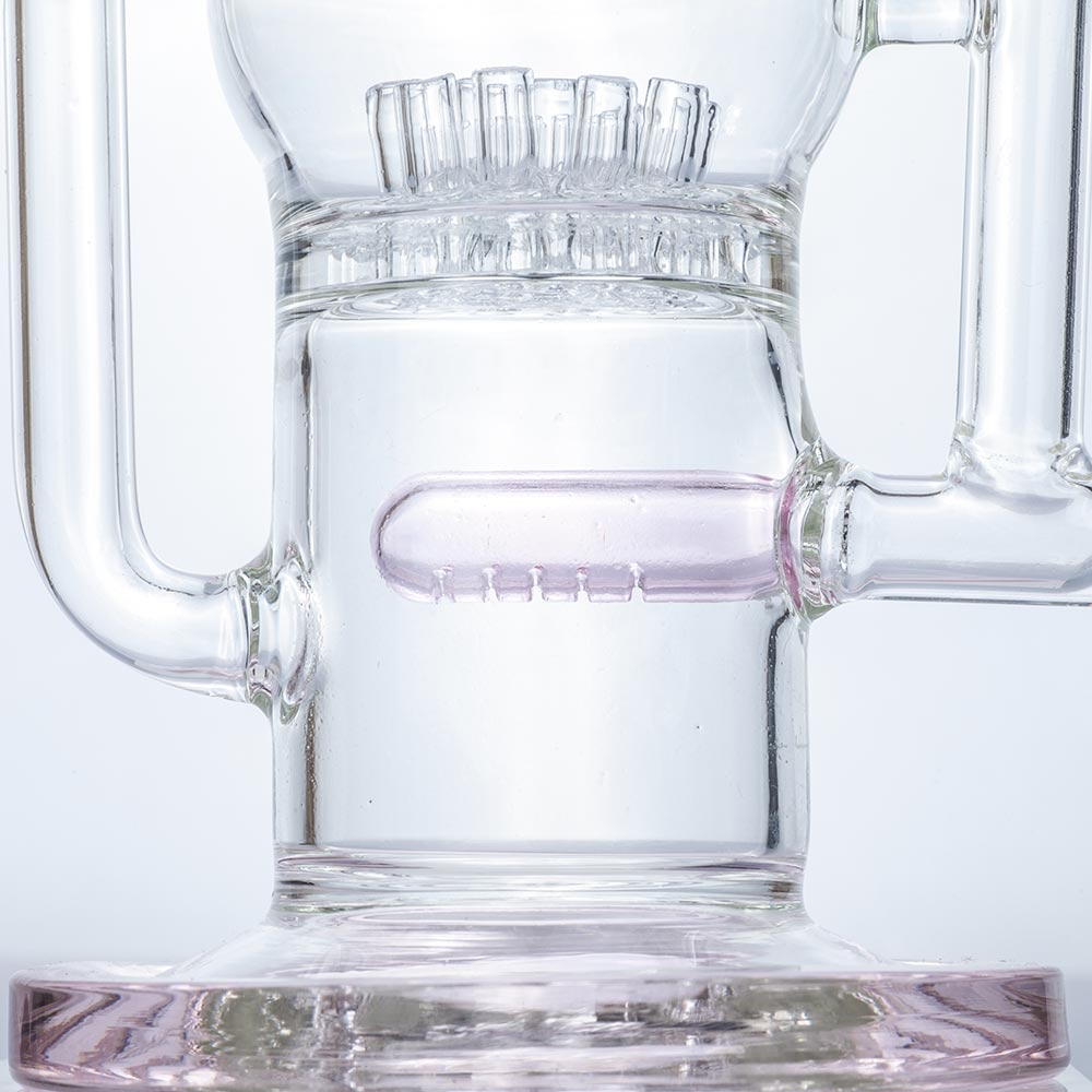 10 Sprinkler Perc Glass Bong (Random Color)