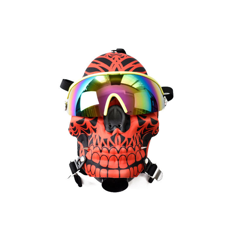 Sun Glasses Skull Fabric Gas Mask Bong w/ Water Pipe