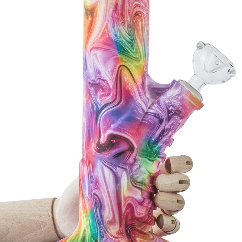 14.5 Detachable Straight Tube Silicone Bong