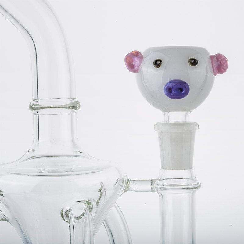 14mm Male Funny Pig Bong Bowl