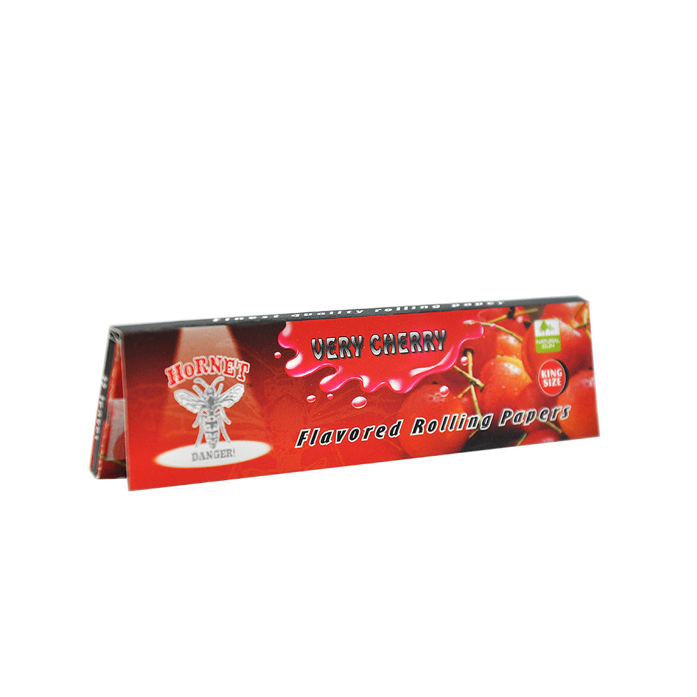 Hornet Kingsize Cherry Flavored Rolling Paper 5 Booklets